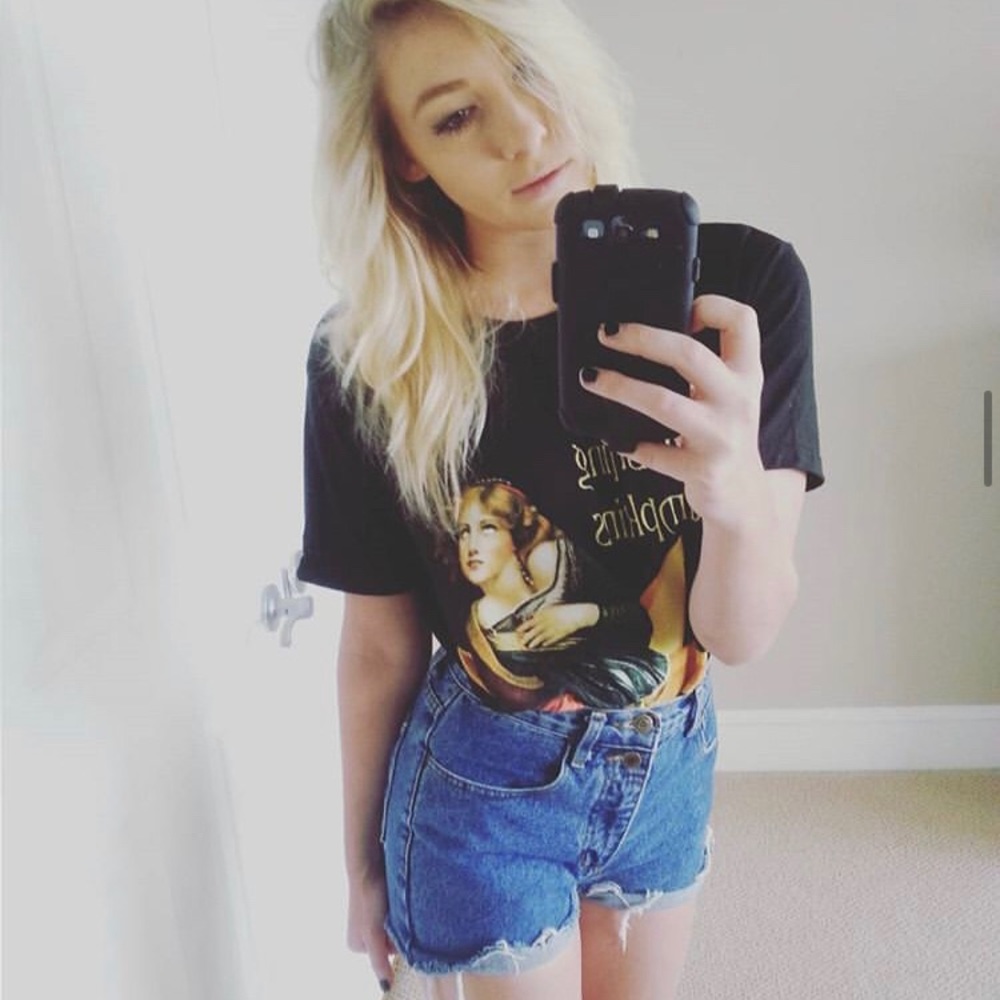 COPY - Smashing Pumpkins Graphic Tee in Black